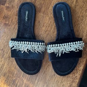 Rhinestone slip ons